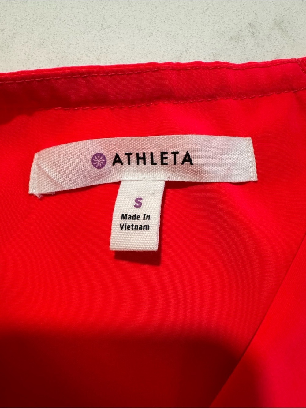 Vibrant coral Athleta sleeveless dress - Picture 5 of 6
